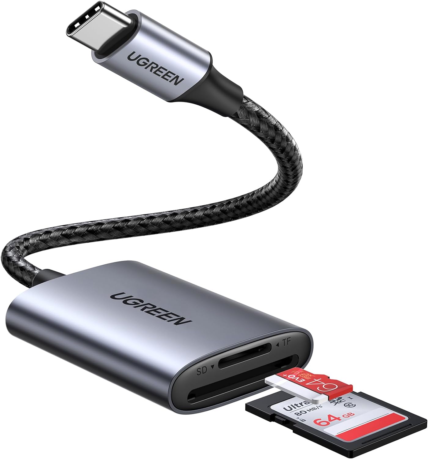 USB-C OTG Card Reader SD + microSD