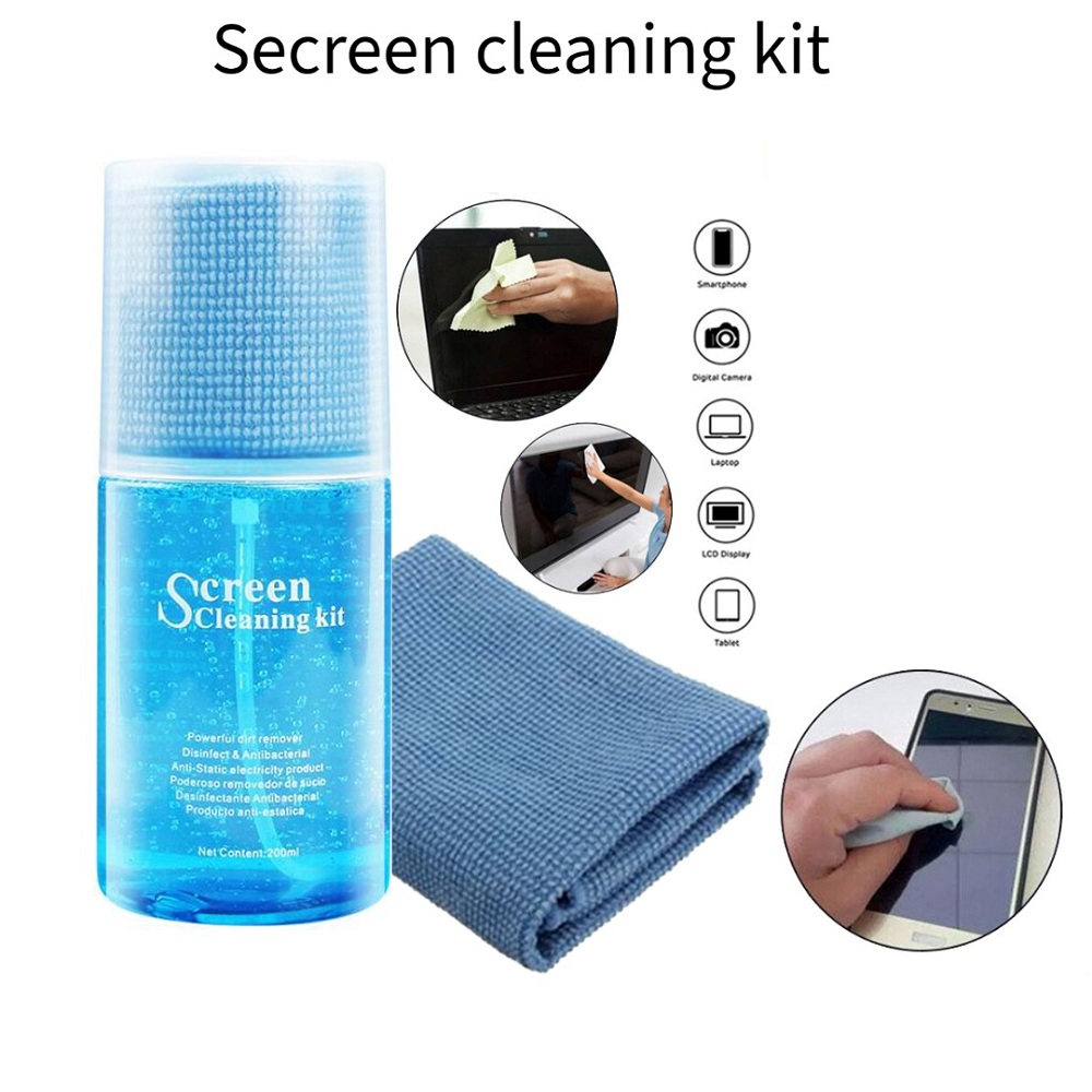 Screen Cleaning Kit 2-in-1 Spray + Cloth