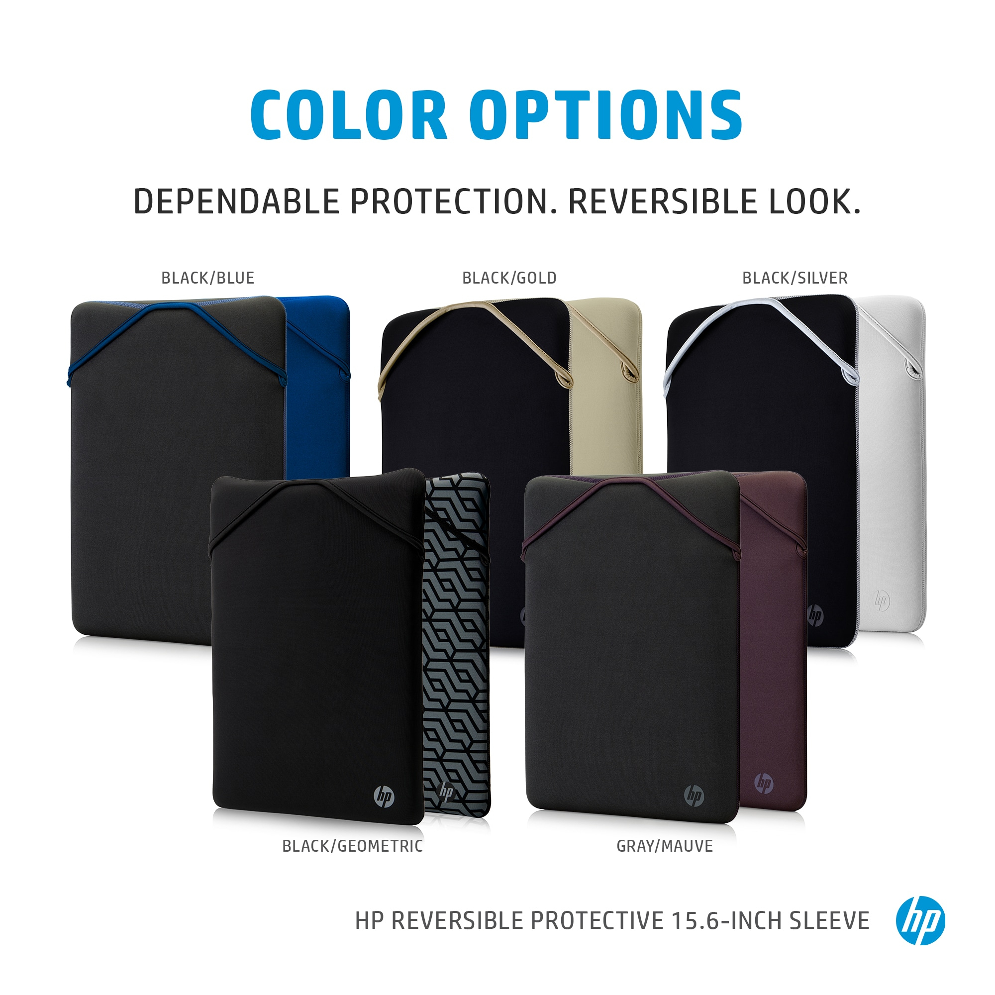 HP 15.6" Reversible Laptop Sleeve