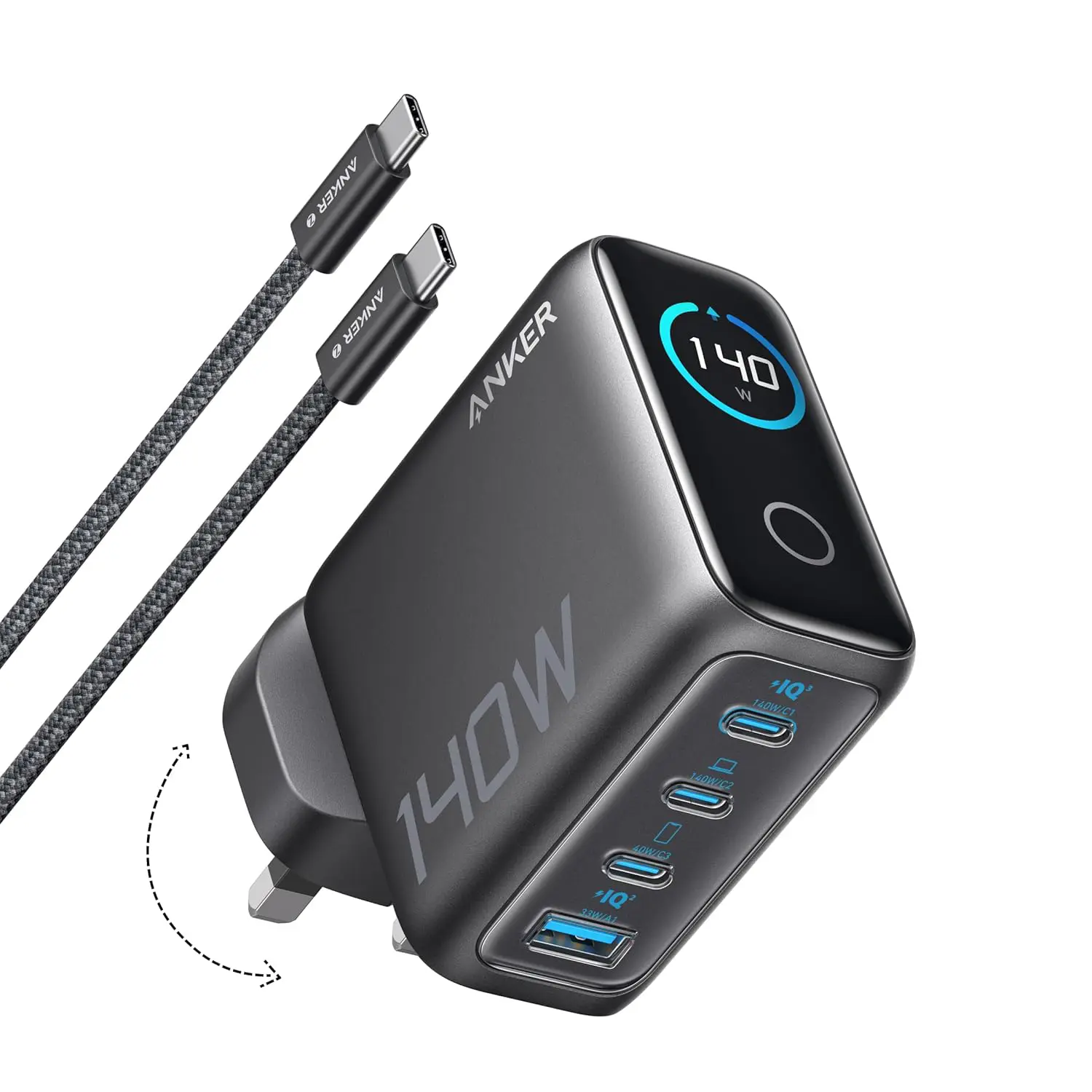 USB-C Multiport Travel Charger 3-in-1