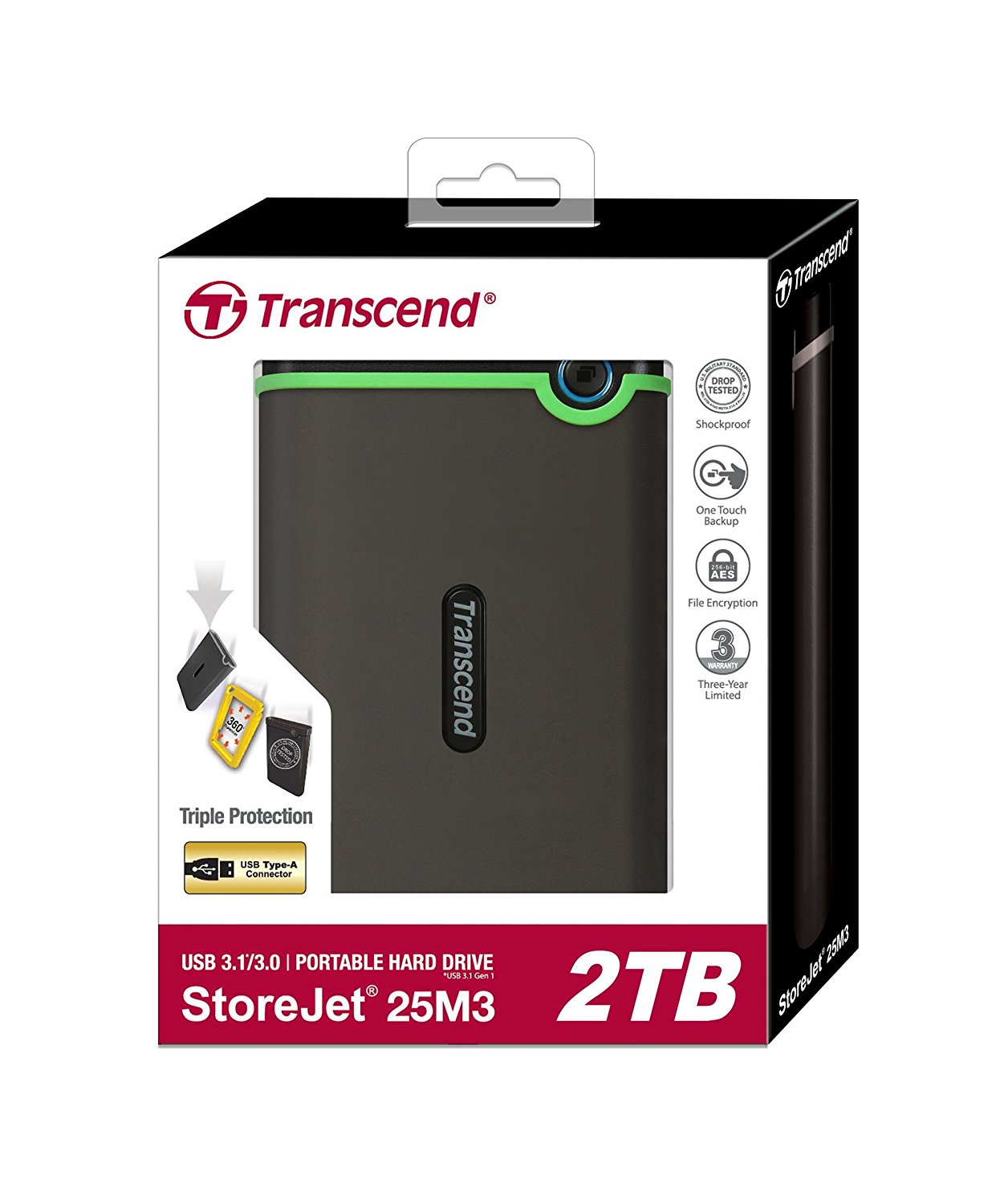 Transcend 2TB StoreJet 25M3 USB 3.1 HDD