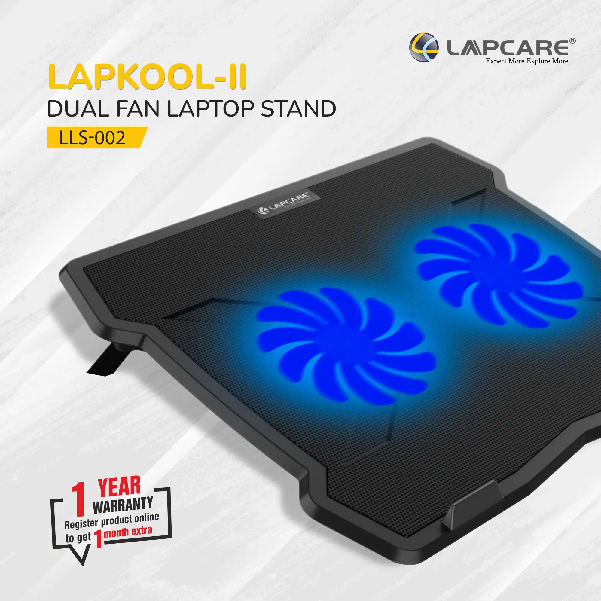 Lapcare Laptop Cooling Pad 2-Fan